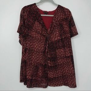 DANA BUCHMAN WOMAN VNECK CHIC PULLOVER BLOUSE SIZE 3X